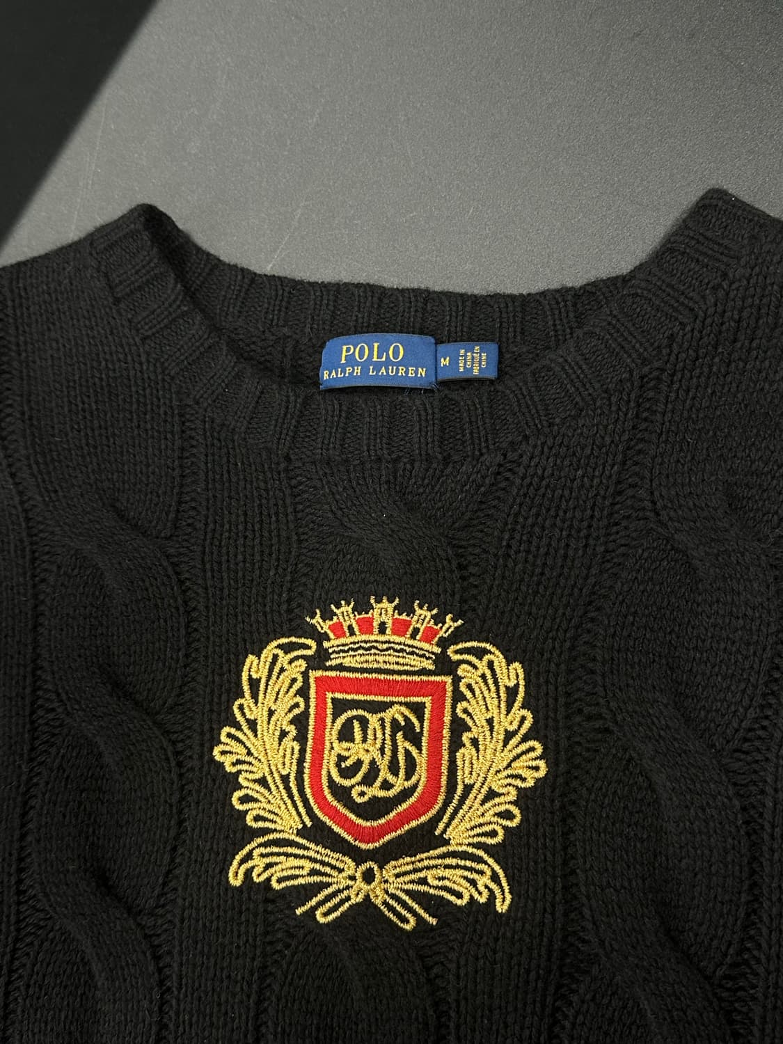 폴로 랄프로렌 크레스트 케이블 니트 스웨터 상품이미지5