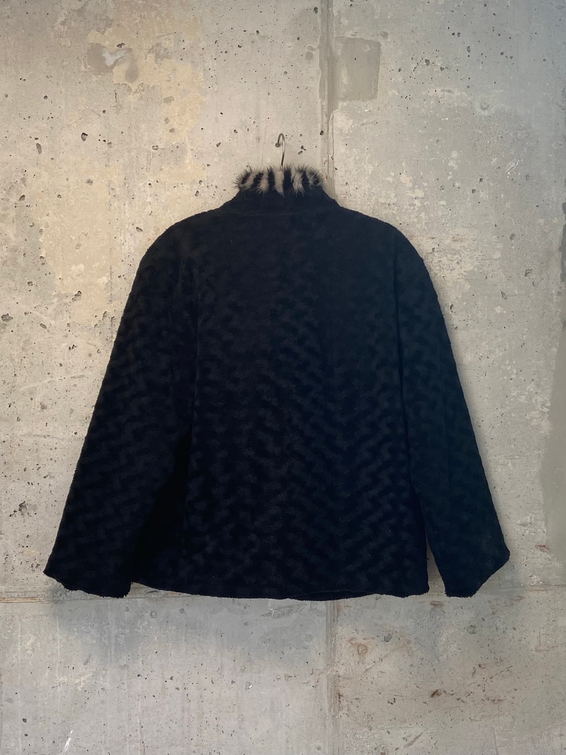 Vintage stripe fur jacket 상품이미지2