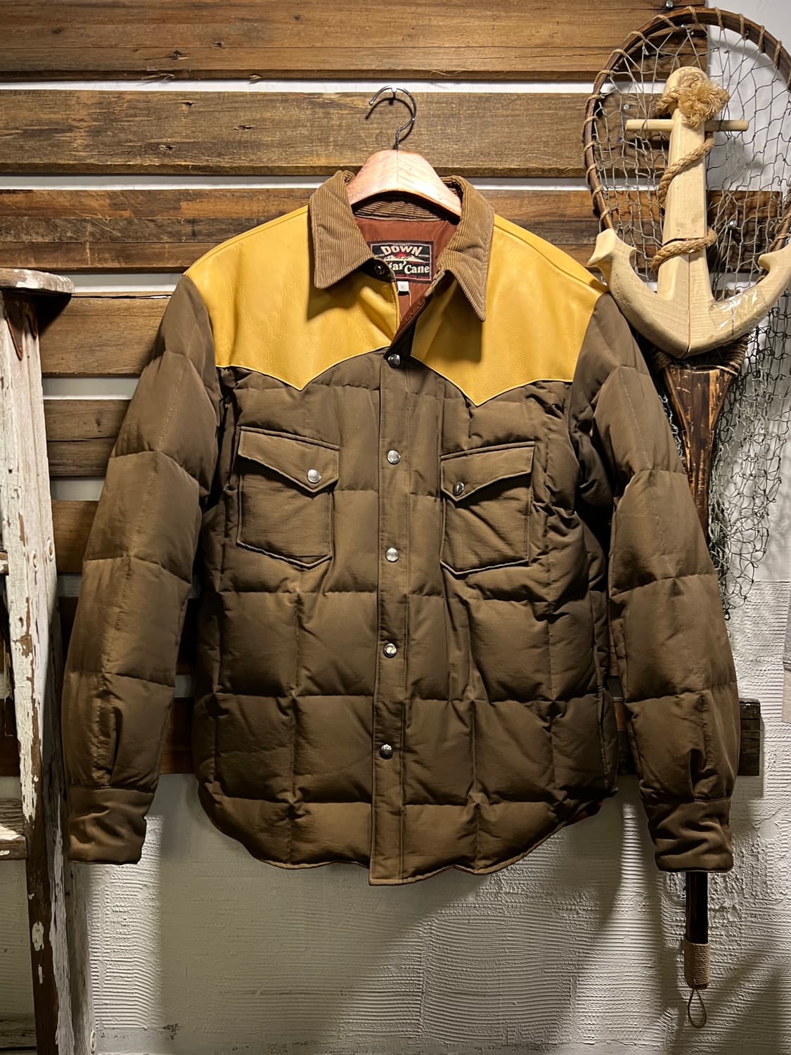 [XL]Sugar Cane 슈가케인 빈티지 썬페이딩 요크 다운 자켓 상품이미지1