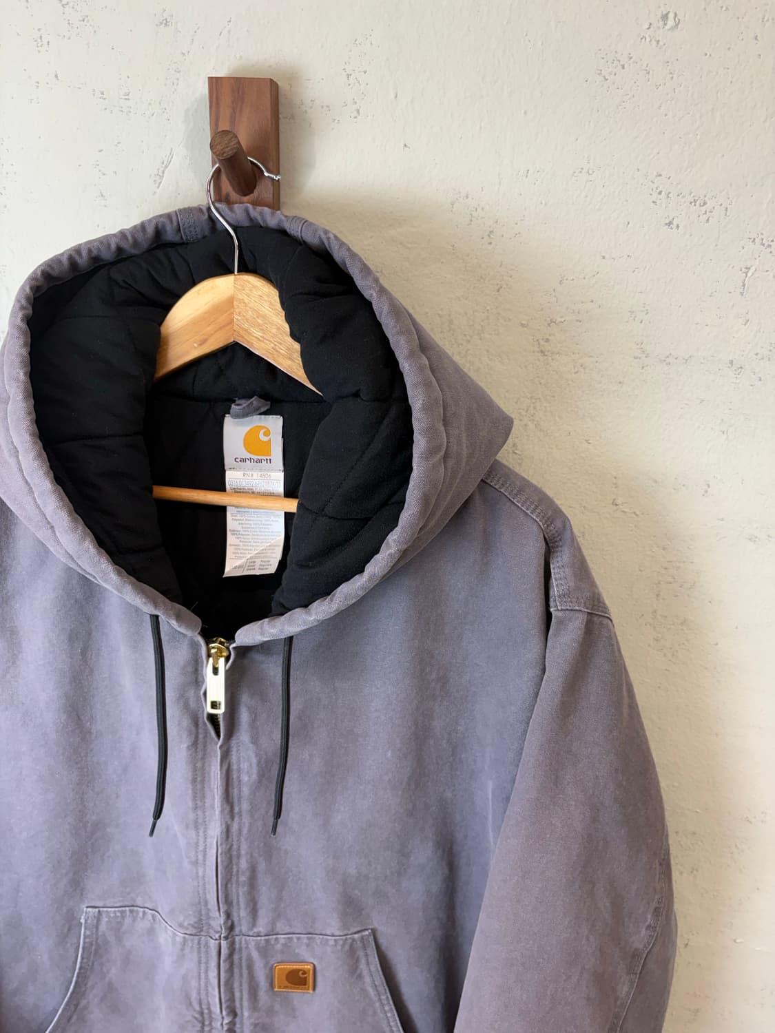칼하트 시멘트 그레이 액티브 후드 자켓 상품이미지4