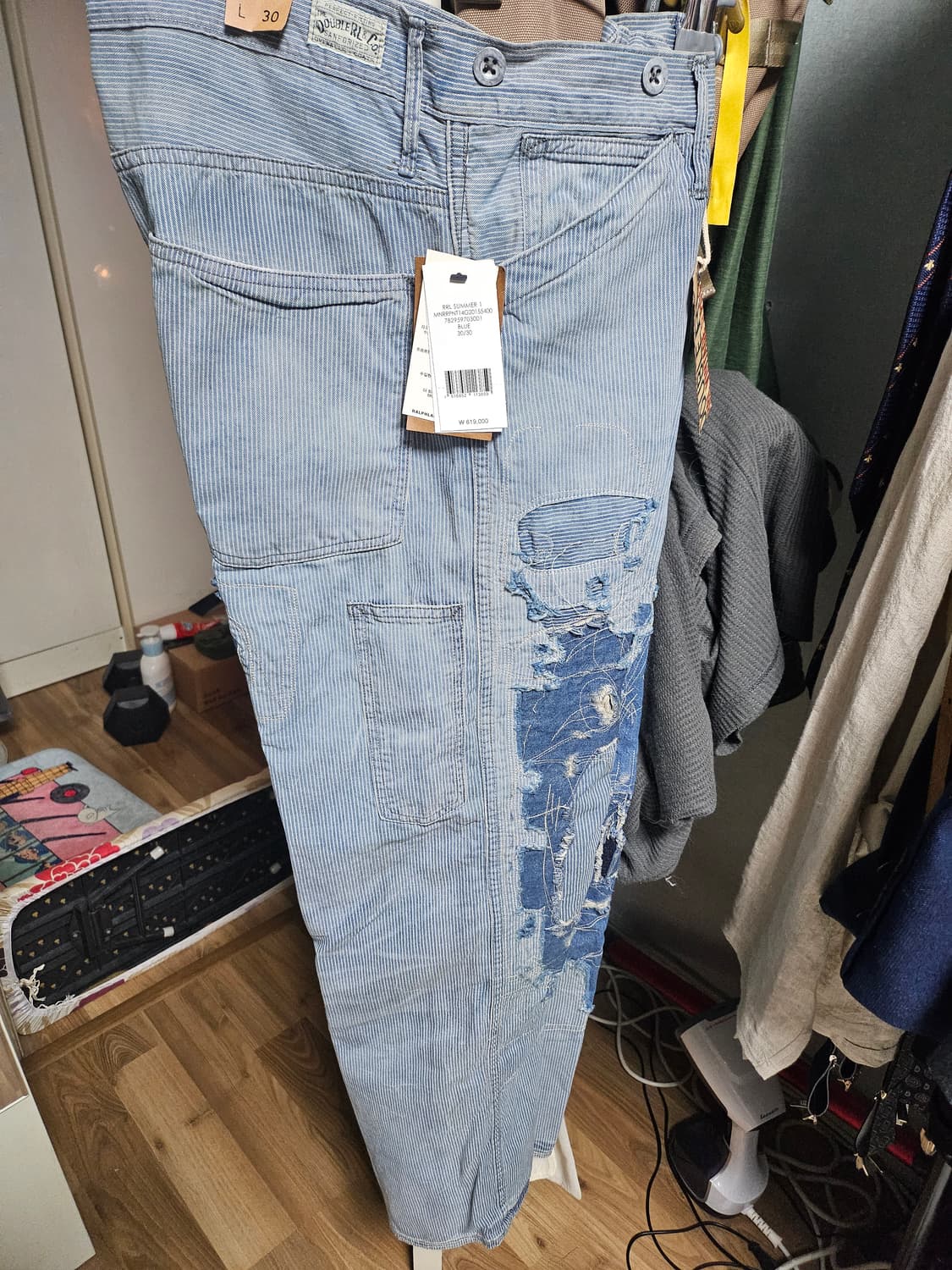 RRL 빈파포 30/30 국내매장 새상품] 정가62 데님 팬츠 더블알엘  상품이미지5