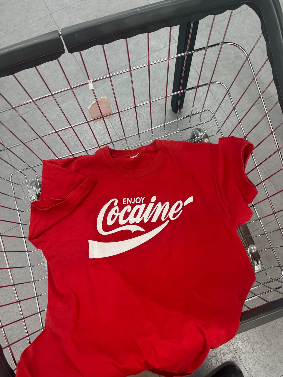코카콜라 패러디 Enjoy Co*** 티셔츠 상품이미지1