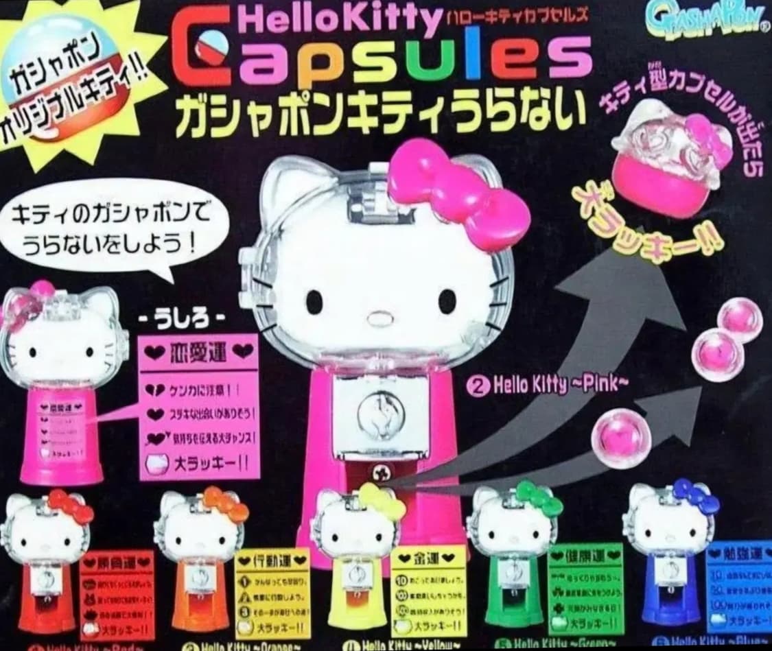 키티 가챠 6종 세트, 키티 뽑기 기계 피규어 상품이미지3