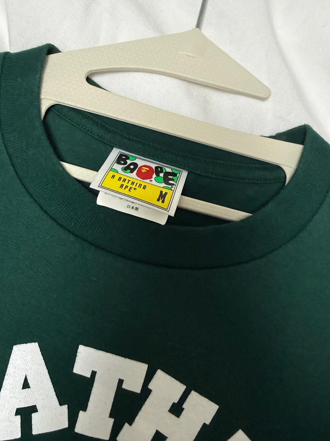 베이프 반팔 녹색 M 상품이미지3