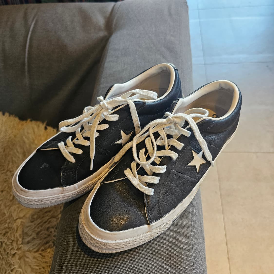 265 컨버스 원스타 무광 레더 블랙 상품이미지1