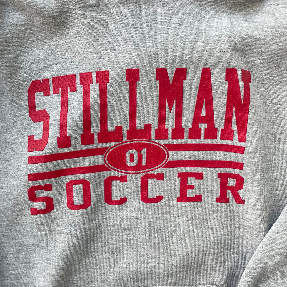 빈티지  러셀애슬레틱 후드 그레이(레드)made in mexico 상품이미지4