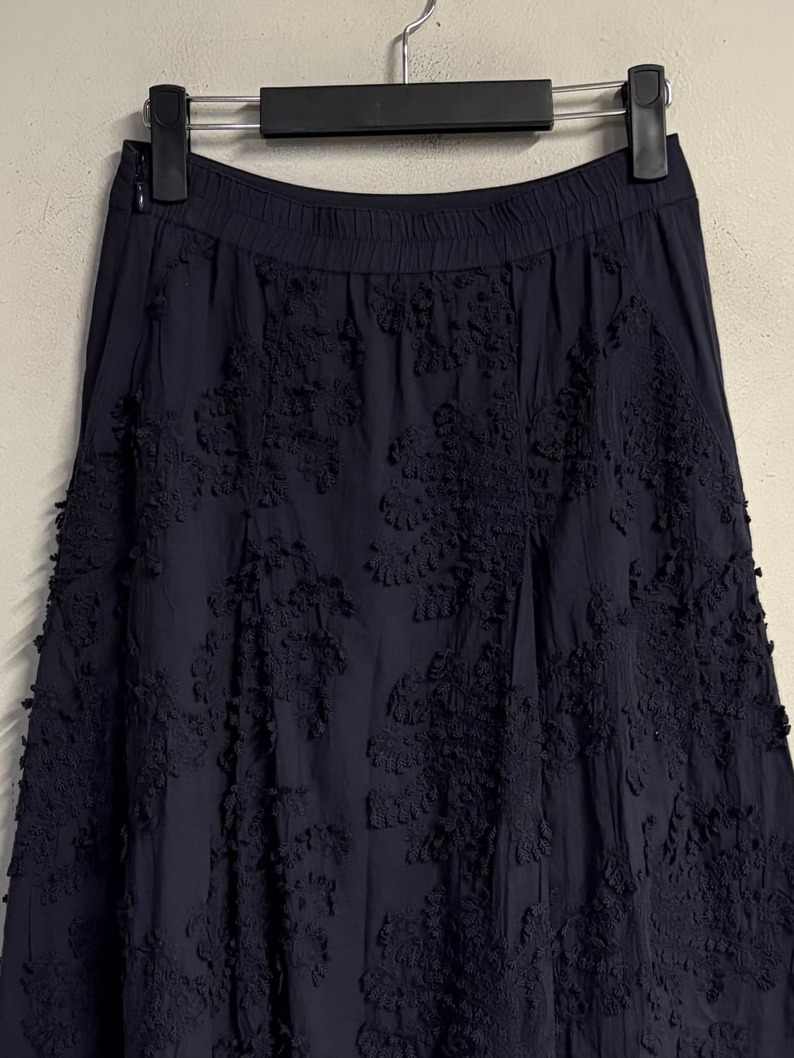 HIROKO BIS textured cotton skirt purple  상품이미지5