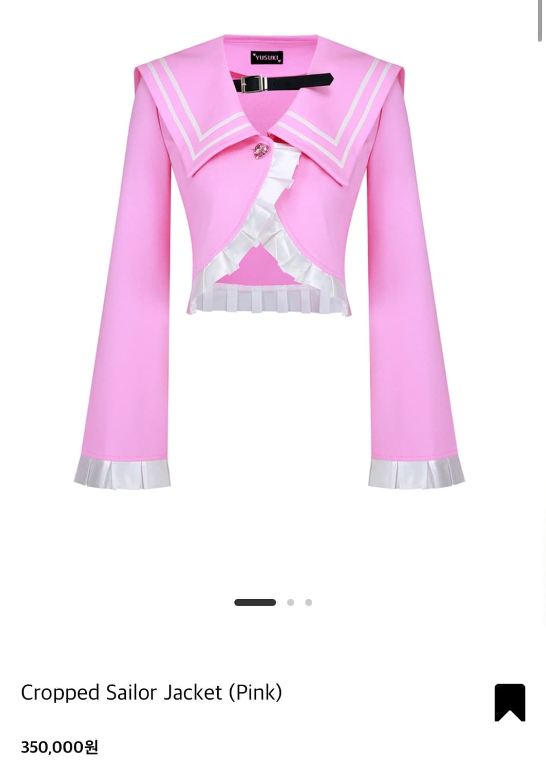 Yusuki 세일러 자켓 핑크 상품이미지3