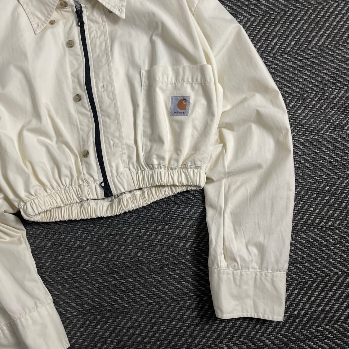 칼하트 리메이크 투웨이 크롭 셔츠 자켓o 3825 상품이미지2