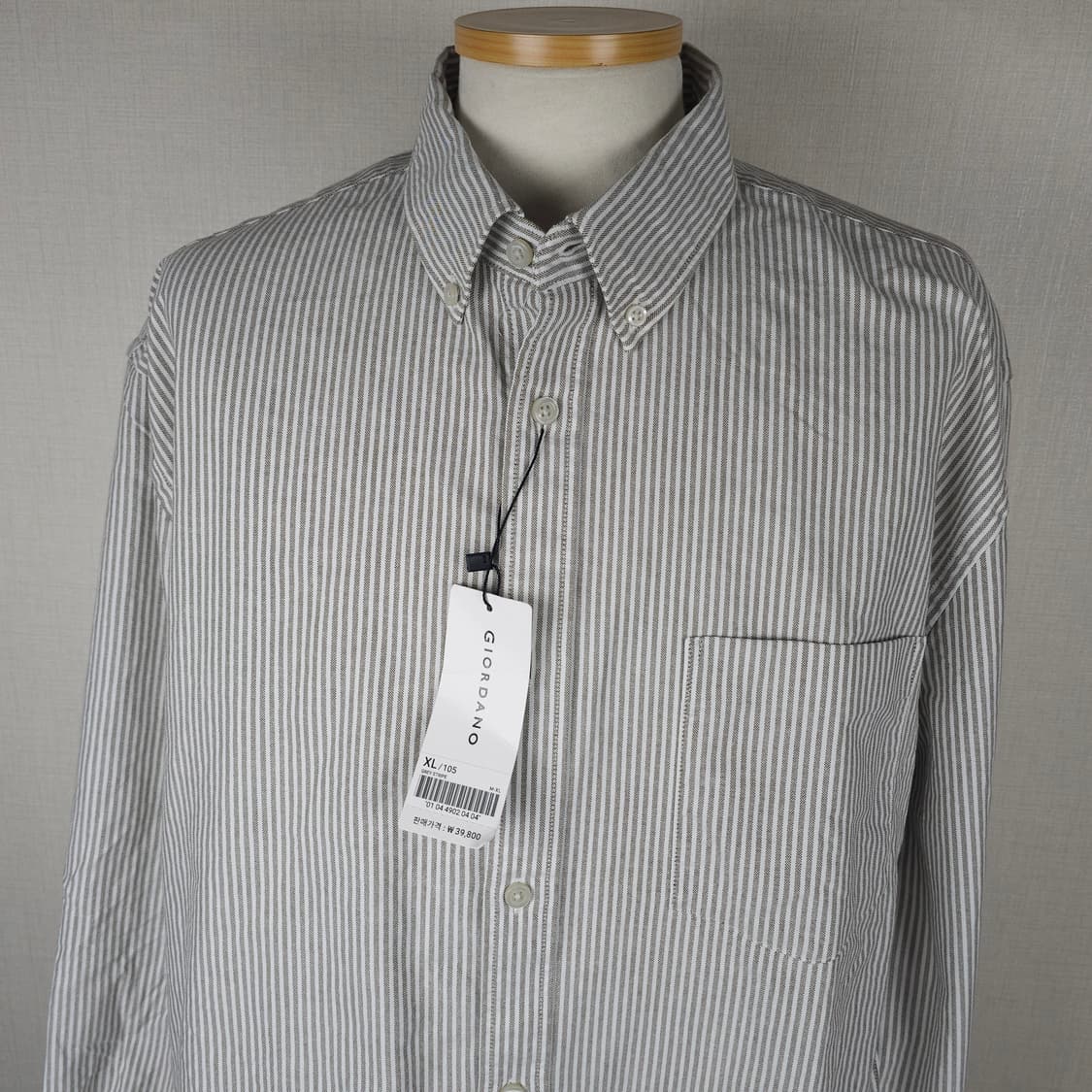 지오다노 긴팔남방 남자105사이즈 새상품  상품이미지2