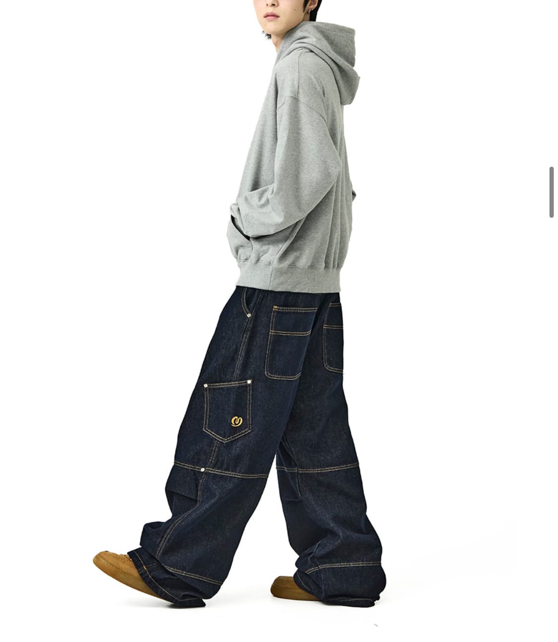 밈더워드로브 더블 레이어드 데님팬츠 /새상품 상품이미지5