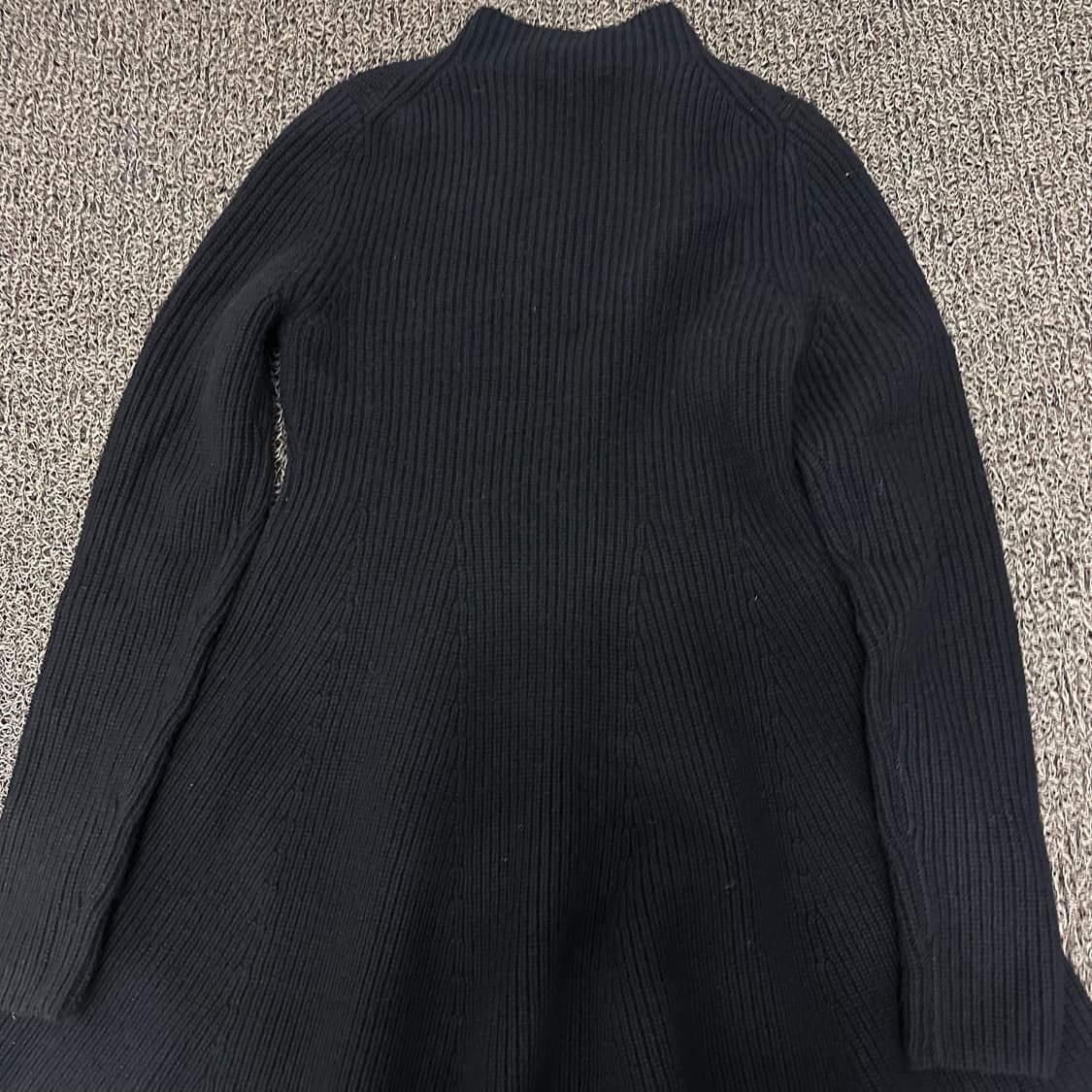 COS 코스 여성 니트 골지 롱 원피스 블랙 S 상품이미지6