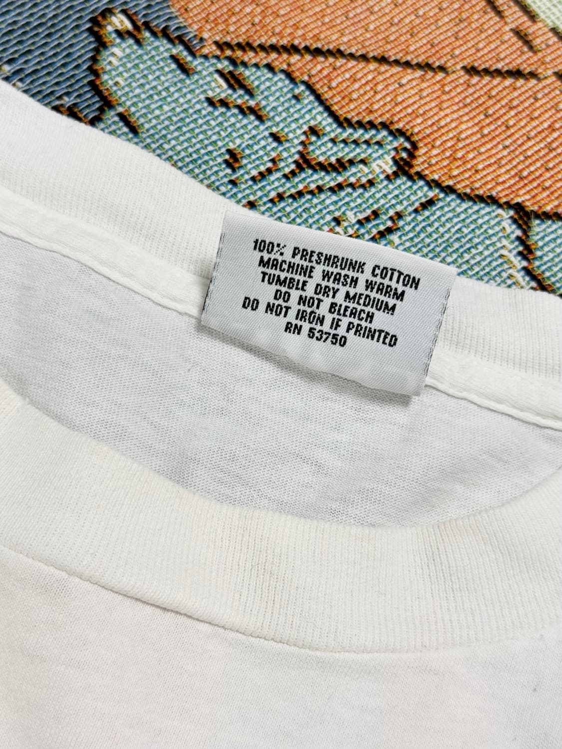 90's SURF GEAR 싱글 스티치 형광 그래픽 서프 티셔츠 상품이미지6