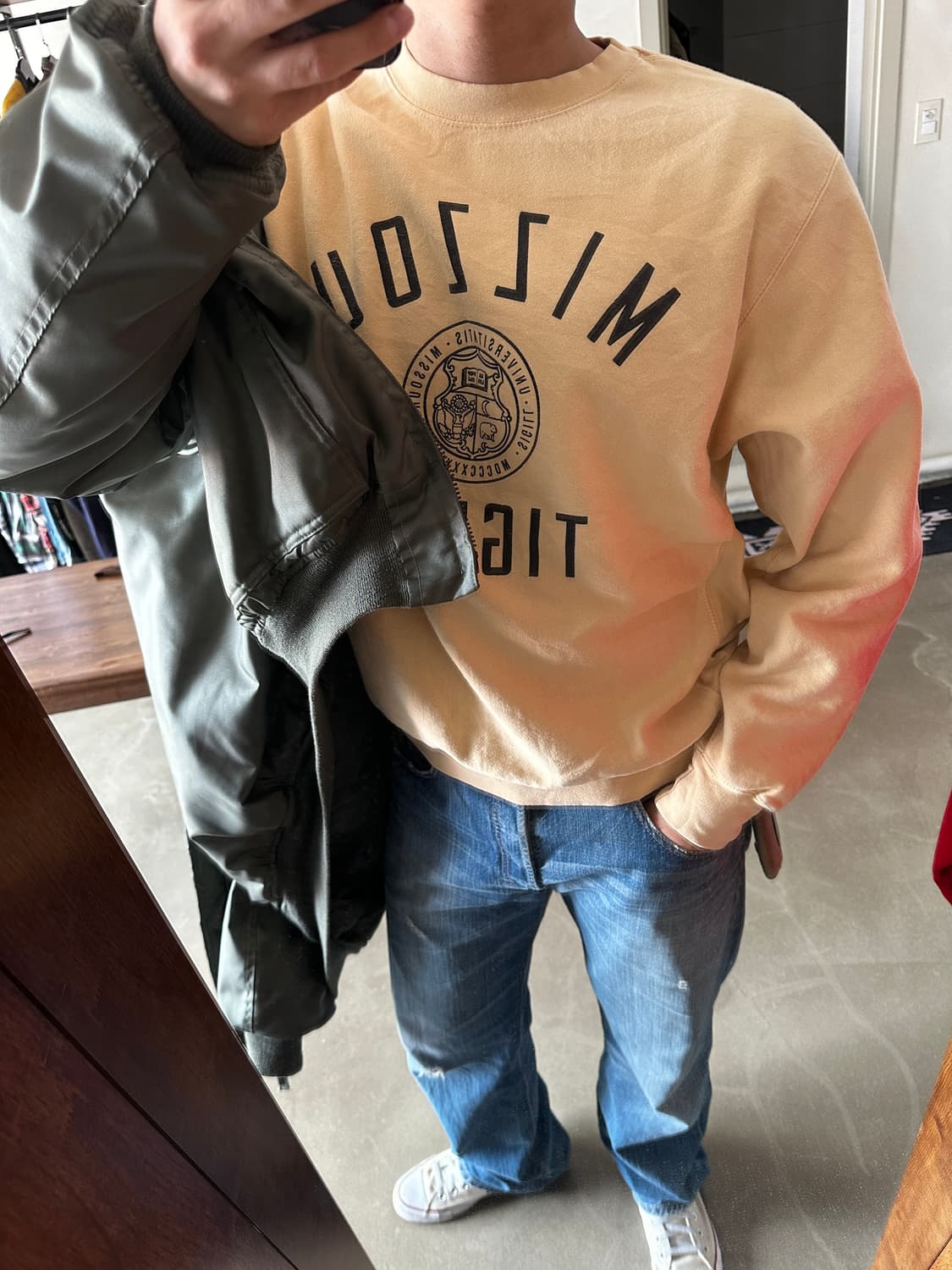 MW sports pro weave 컬리지 스웻셔츠 맨투맨  상품이미지8