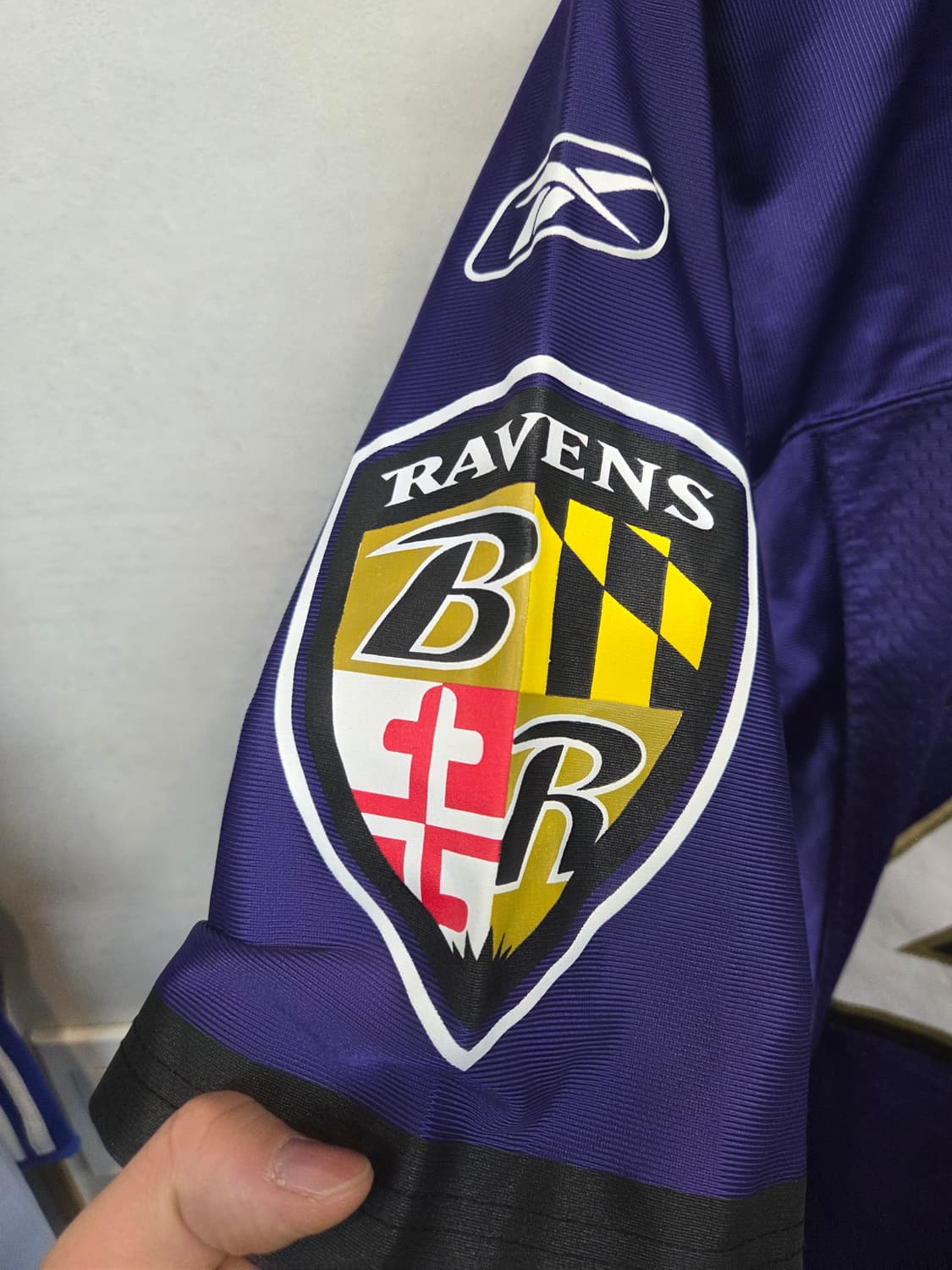 리복 nfl 볼티모어 레이븐스 럭비져지 반팔 s 상품이미지6