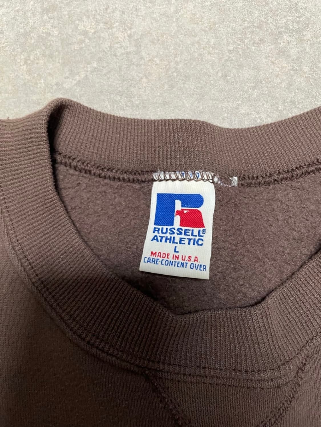 90s 러셀 스웻셔츠 초코 브라운 L 상품이미지2