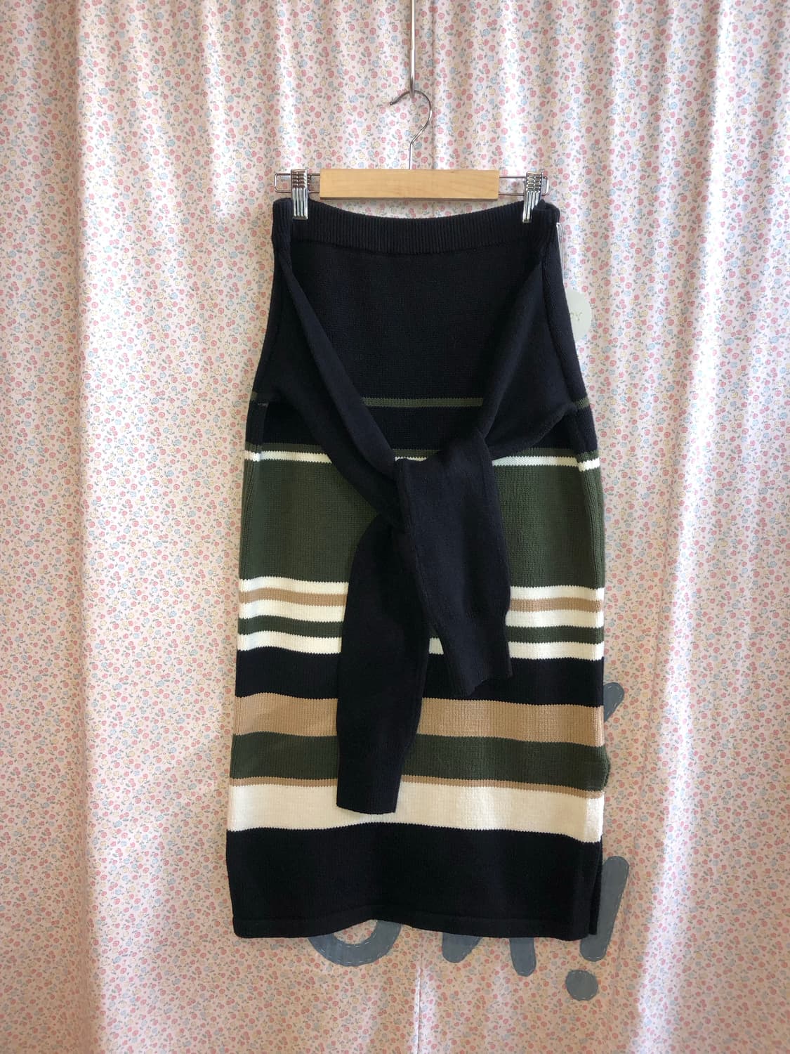 Knit stripe skirt 상품이미지1