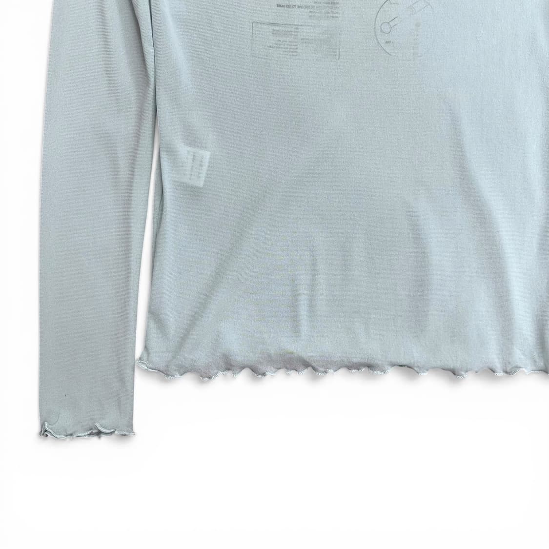 Blue Printing See Through Top 상품이미지5