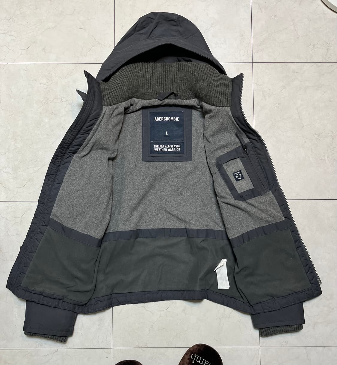 아베크롬비 앤 피치 빅 후드 자켓 그레이 상품이미지5