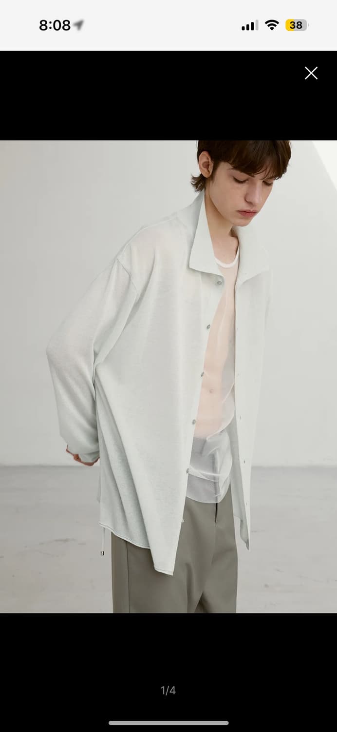 우마뭉 린넨 셔츠 Soft linen high neck shirts 상품이미지1