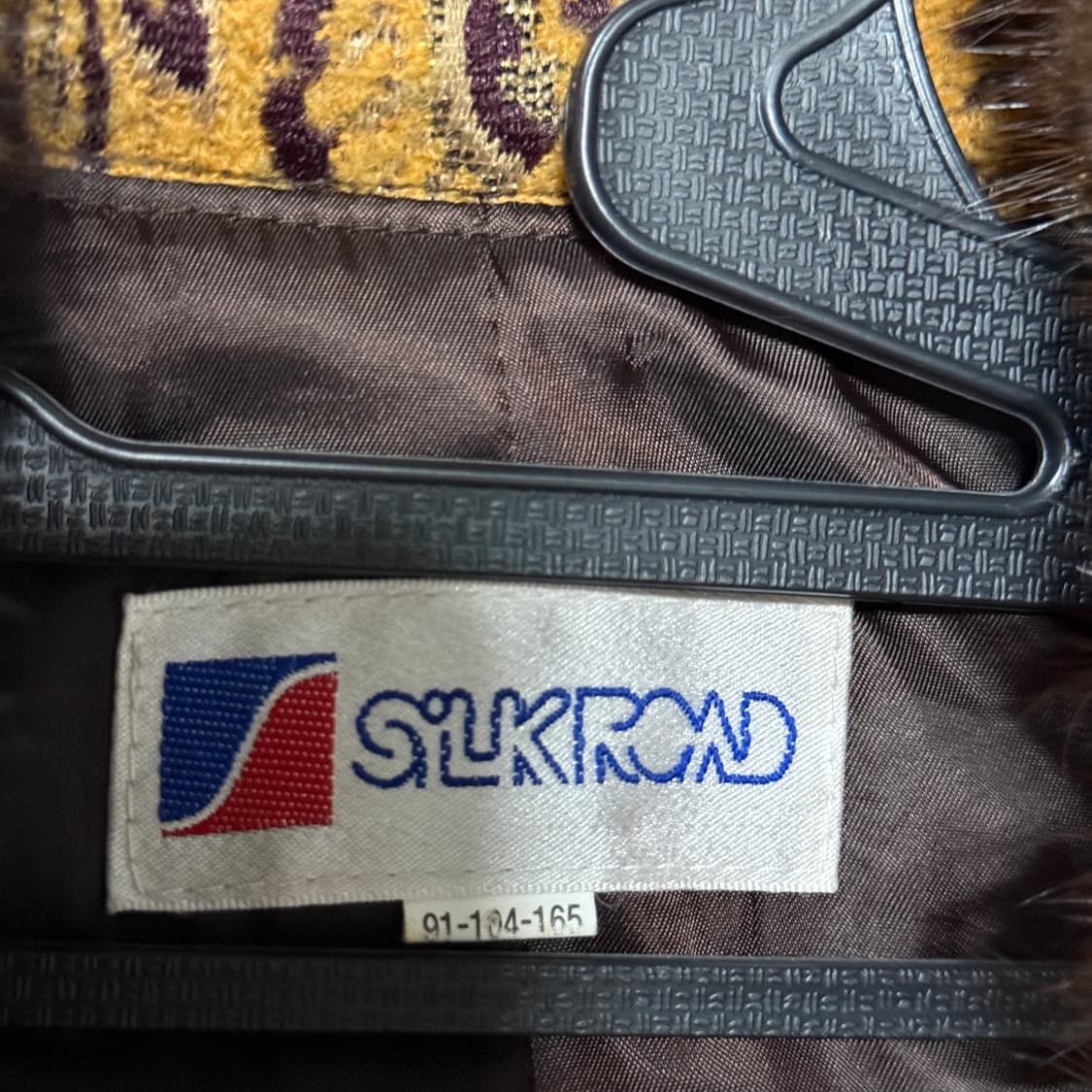 Silk Road 실크로드 밍크 퍼 트리밍 오리엔탈 브라운 자켓 상품이미지5