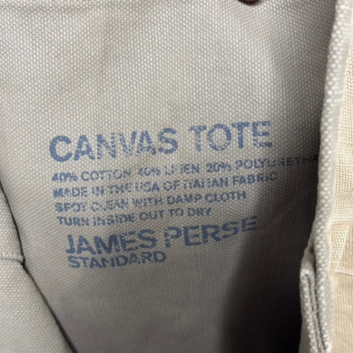 제임스펄스 james perse 캔버스 백 라지 상품이미지6