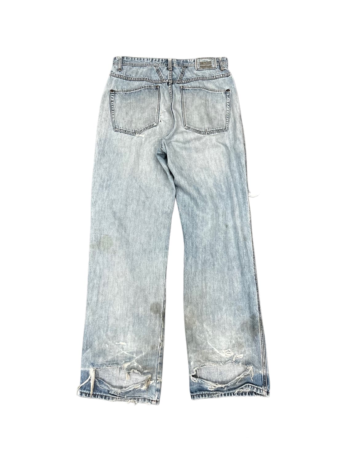 90s) girbaud damaged denim pants 상품이미지2