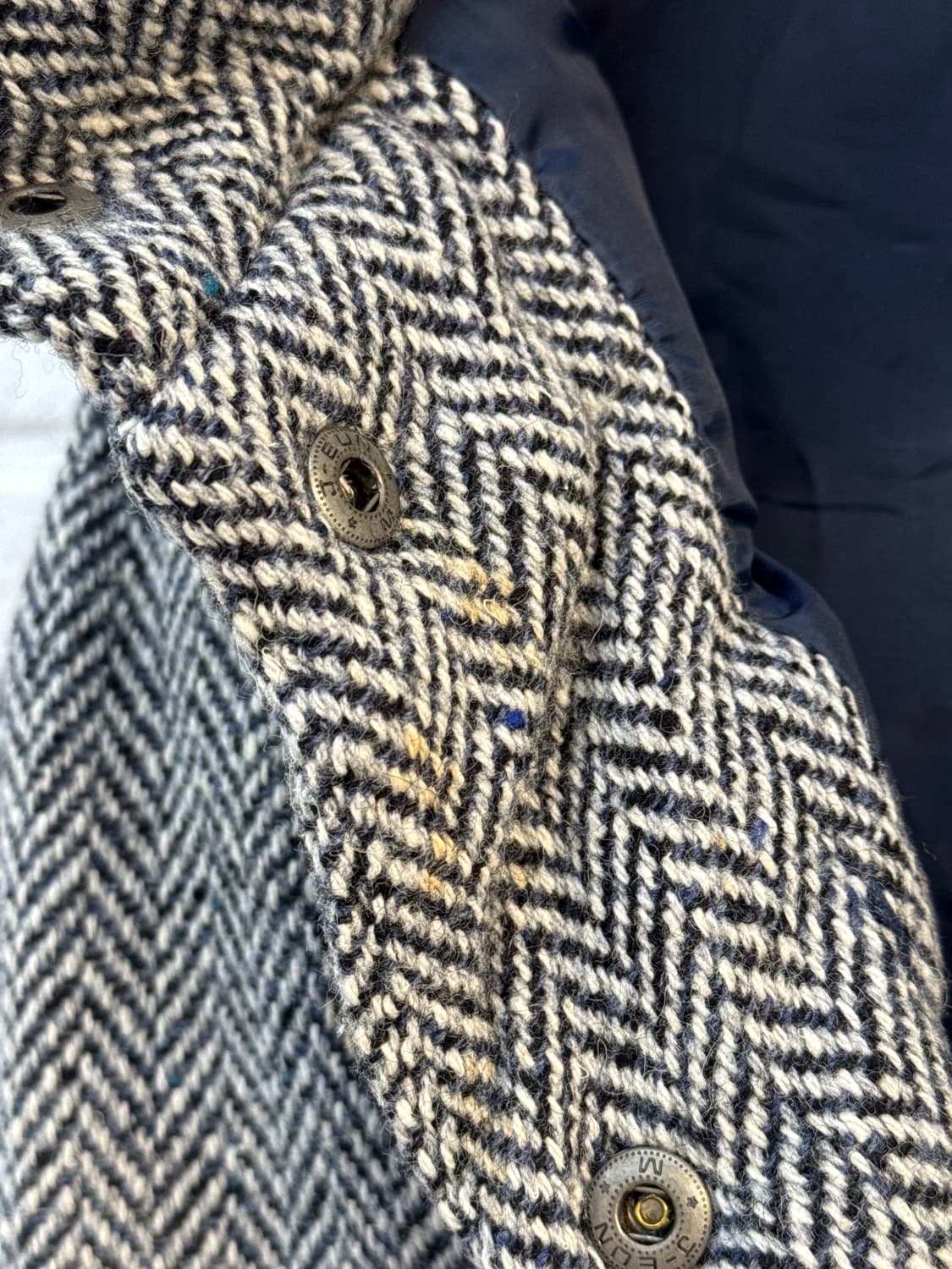 갭 그레이 모혼방 체크 패딩베스트 상품이미지7