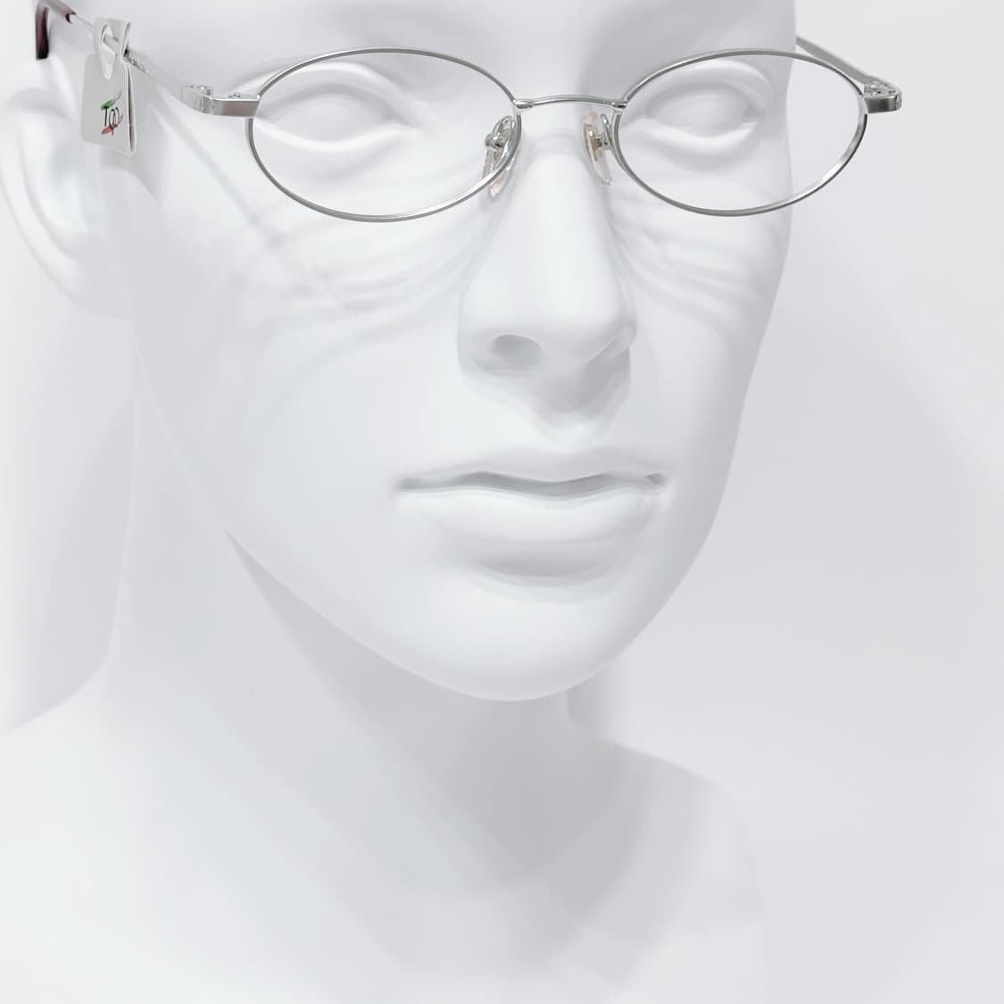 TOP 매트 실버 오벌 메탈 데드스탁 빈티지안경 상품이미지5