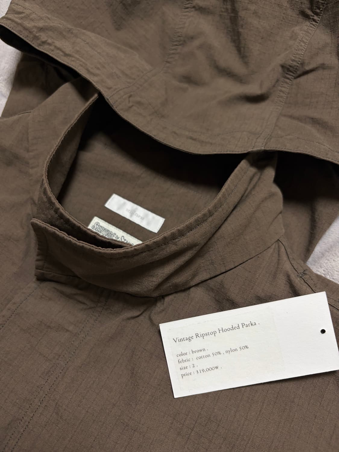 [2] 스틸네스 립스탑 후드 파카 브라운 상품이미지5