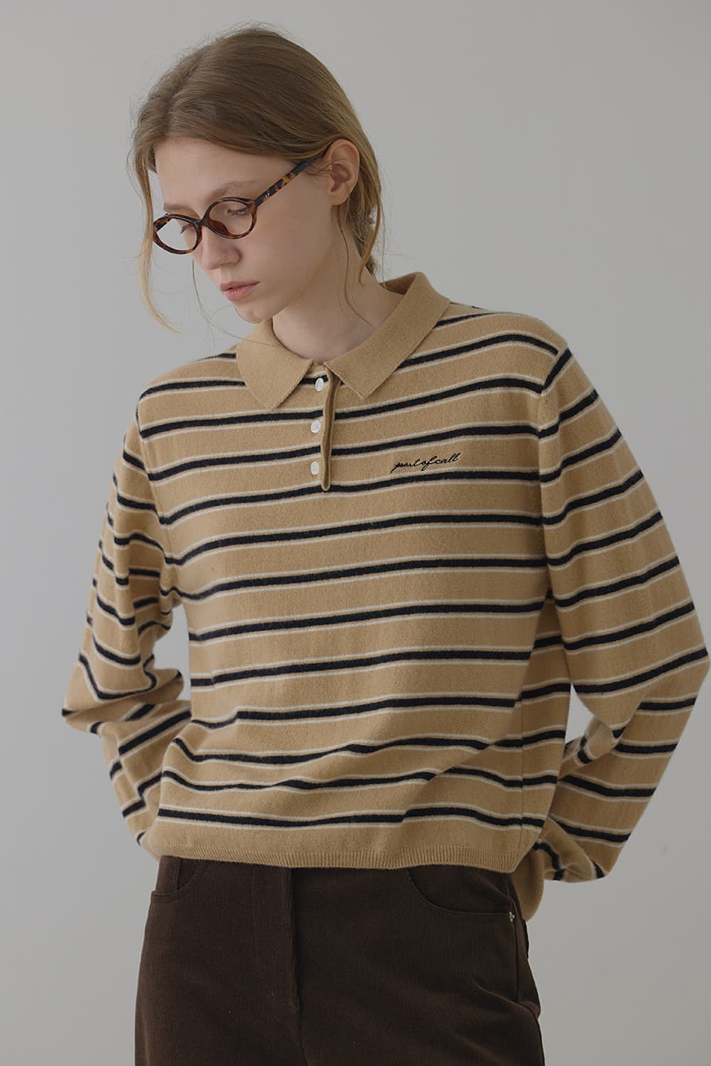 포트오브콜 잔느 스트라이프 니트 상품이미지1
