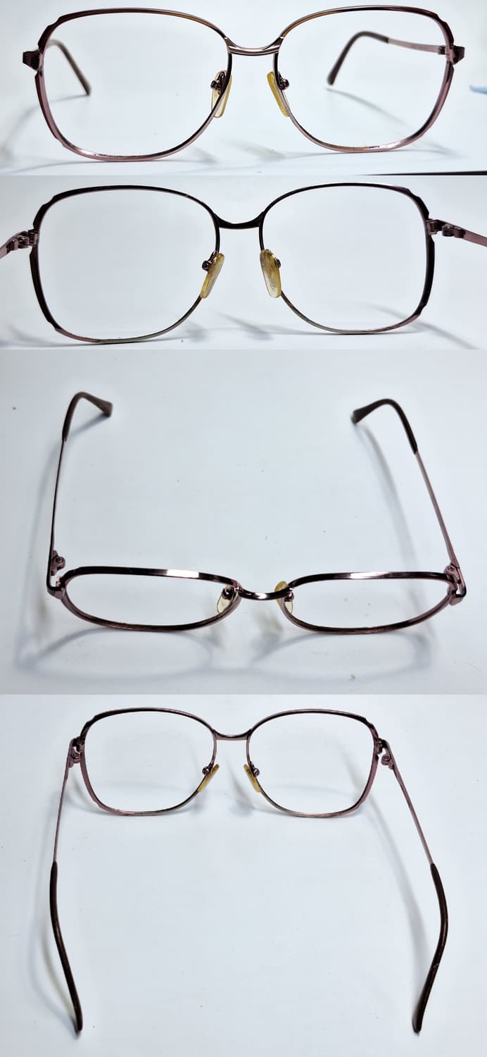 00s 일본 빈티지 CAMIL 여성용 핑크 티타늄 안경테 56mm 레트로 상품이미지4