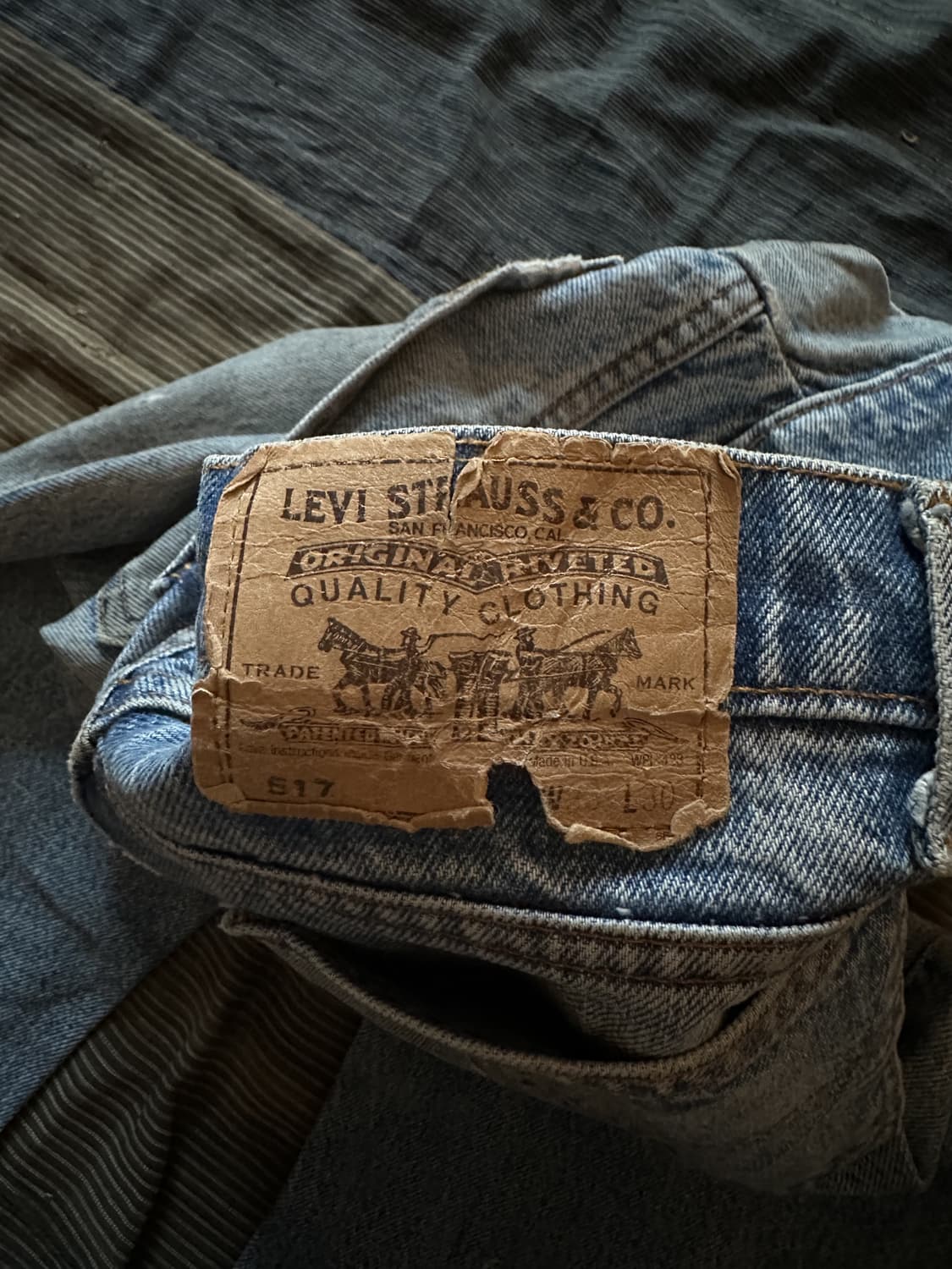 80s USA Levis 517 Boots Cut Denim Pants 상품이미지10