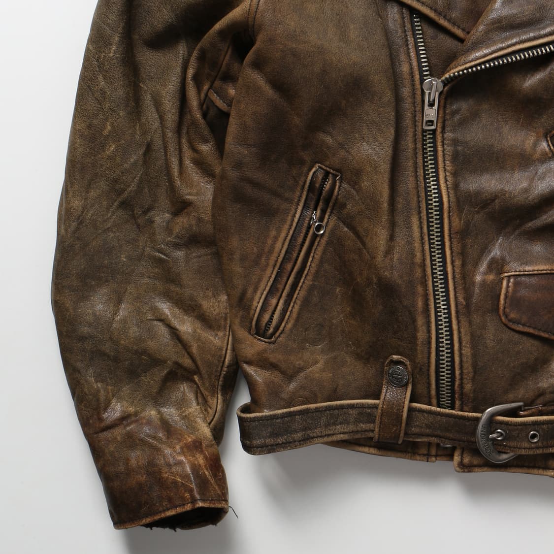 HUMAN BEING 레더 더블라이더 자켓   상품이미지3