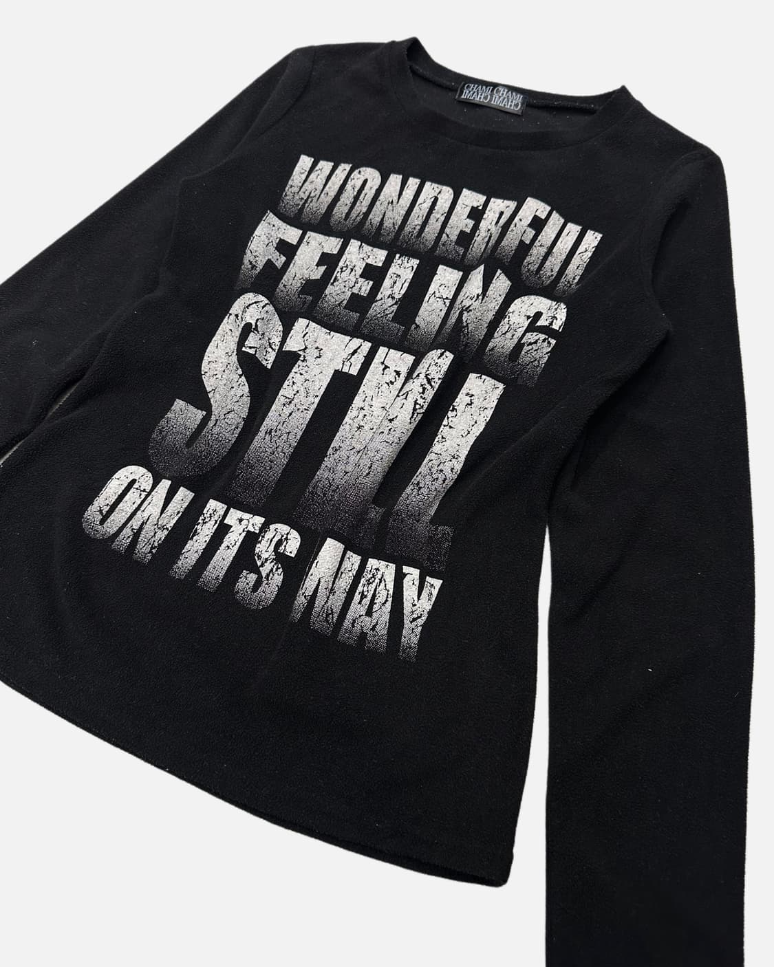 grunge lettering fleece t-shirt 상품이미지2