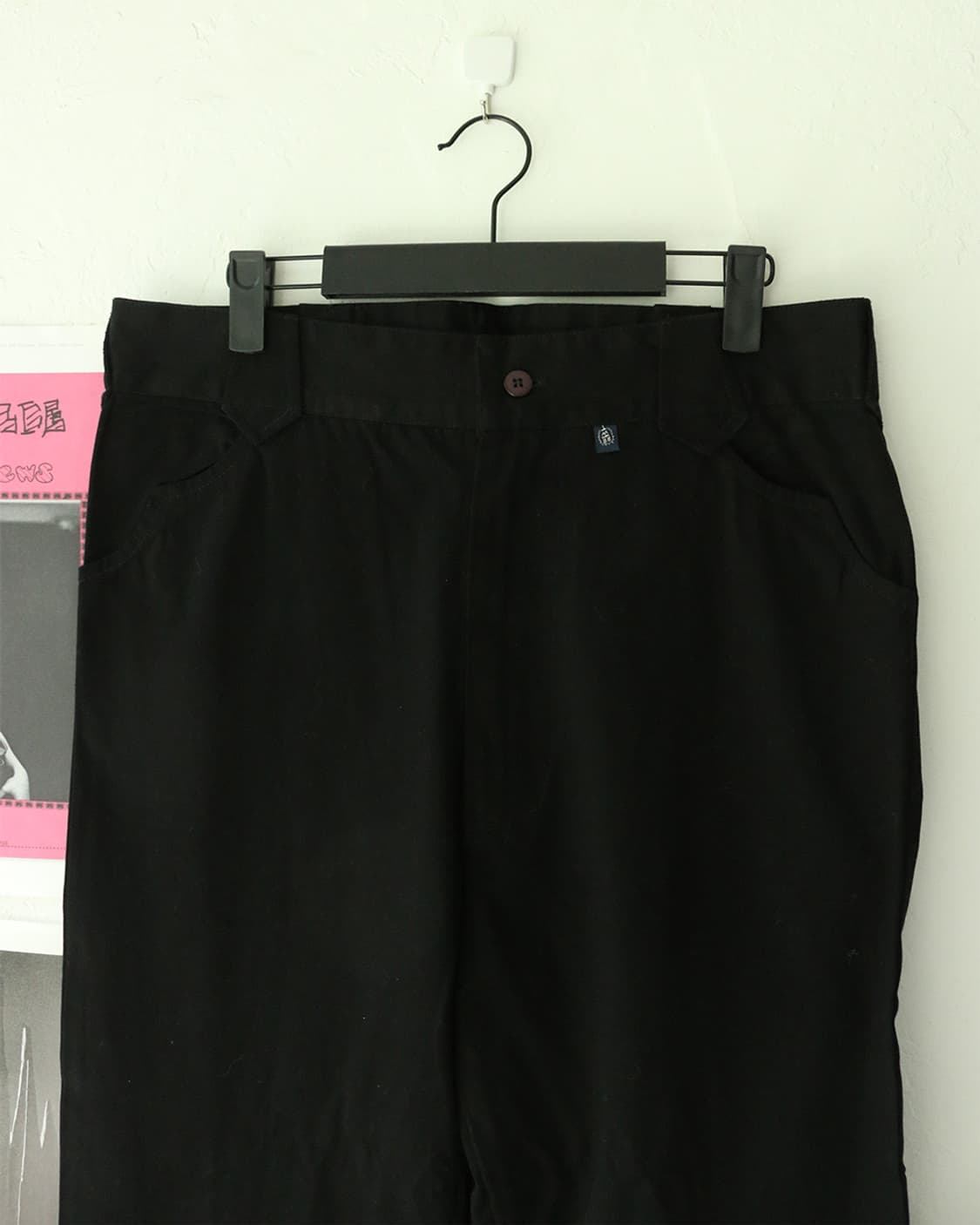 락마운트 랜치웨어 블랙 스트레이트 코튼 팬츠 상품이미지4