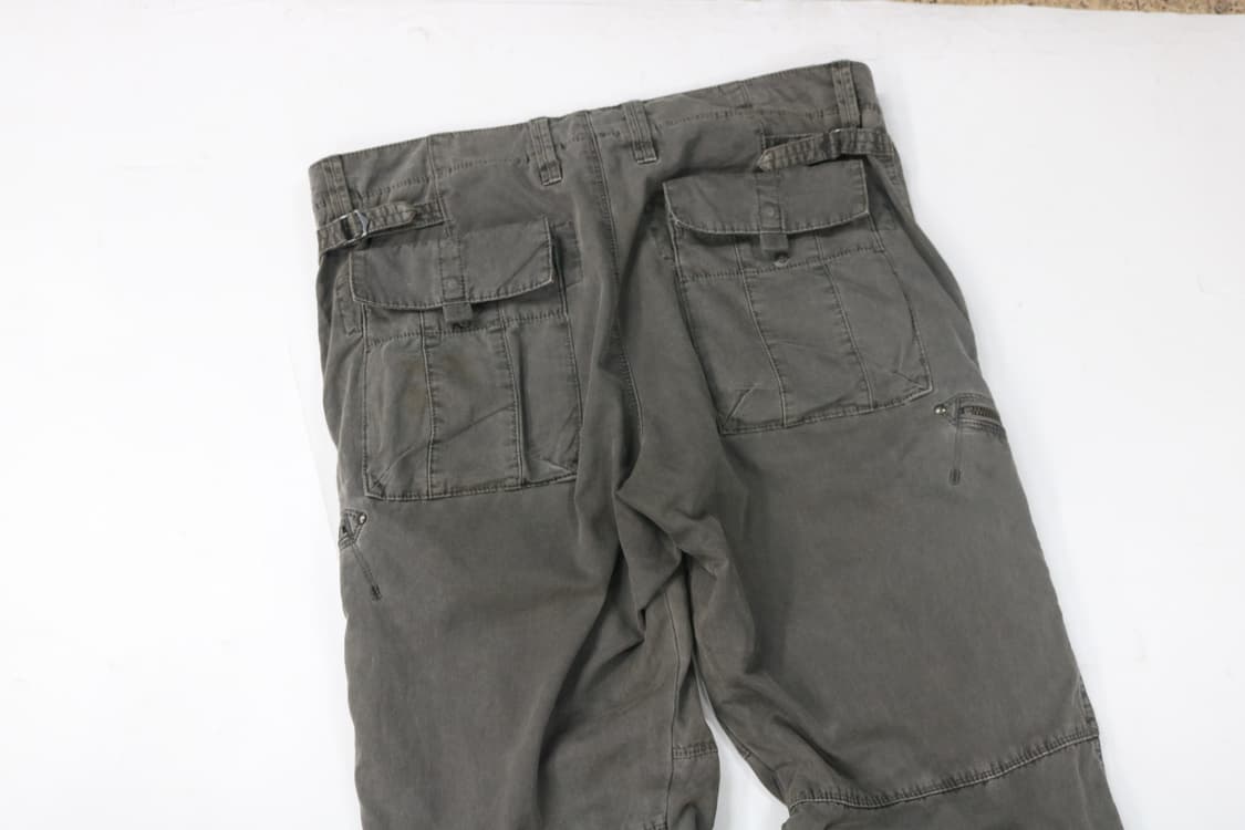 빈티지 차콜 그레이 멀티 포켓 스트링 카고 팬츠 상품이미지6