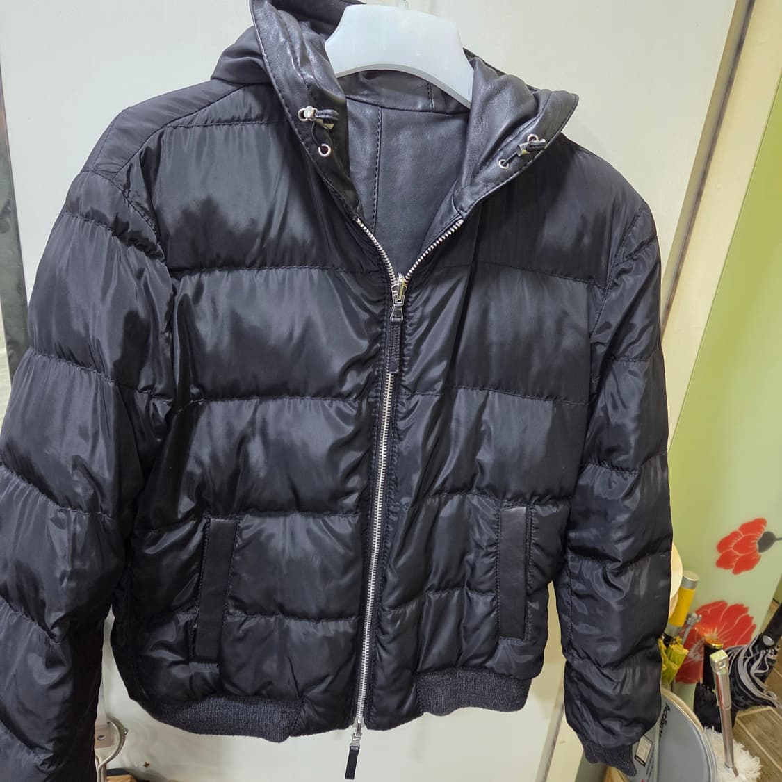 시리즈 가죽 후드 패딩 신상 상품이미지4