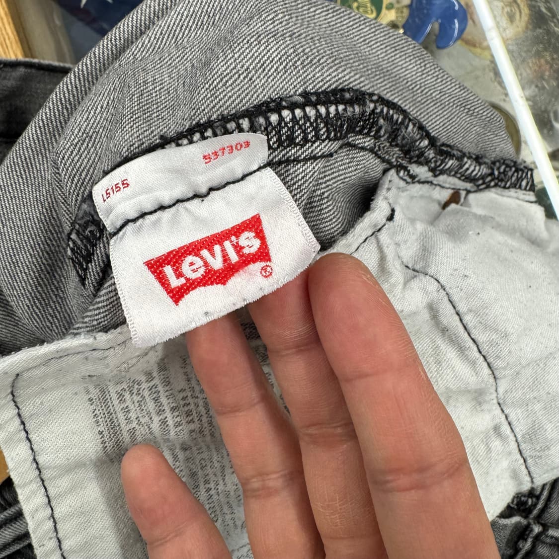 리바이스 501 그레이 스트레이트 진 (34)   상품이미지7