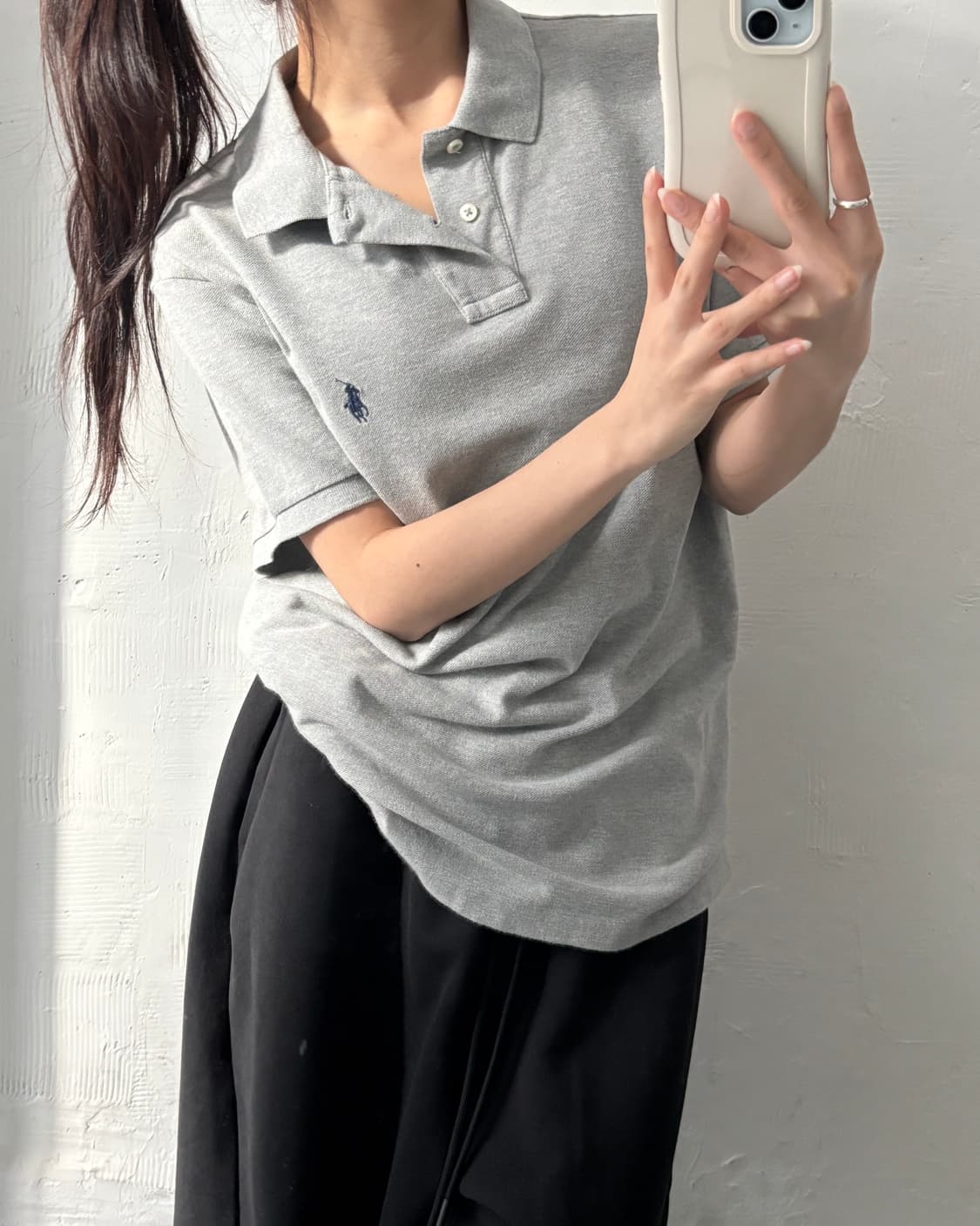 Polo 폴로 랄프로렌 그레이컬러 PK 카라티셔츠 상품이미지1