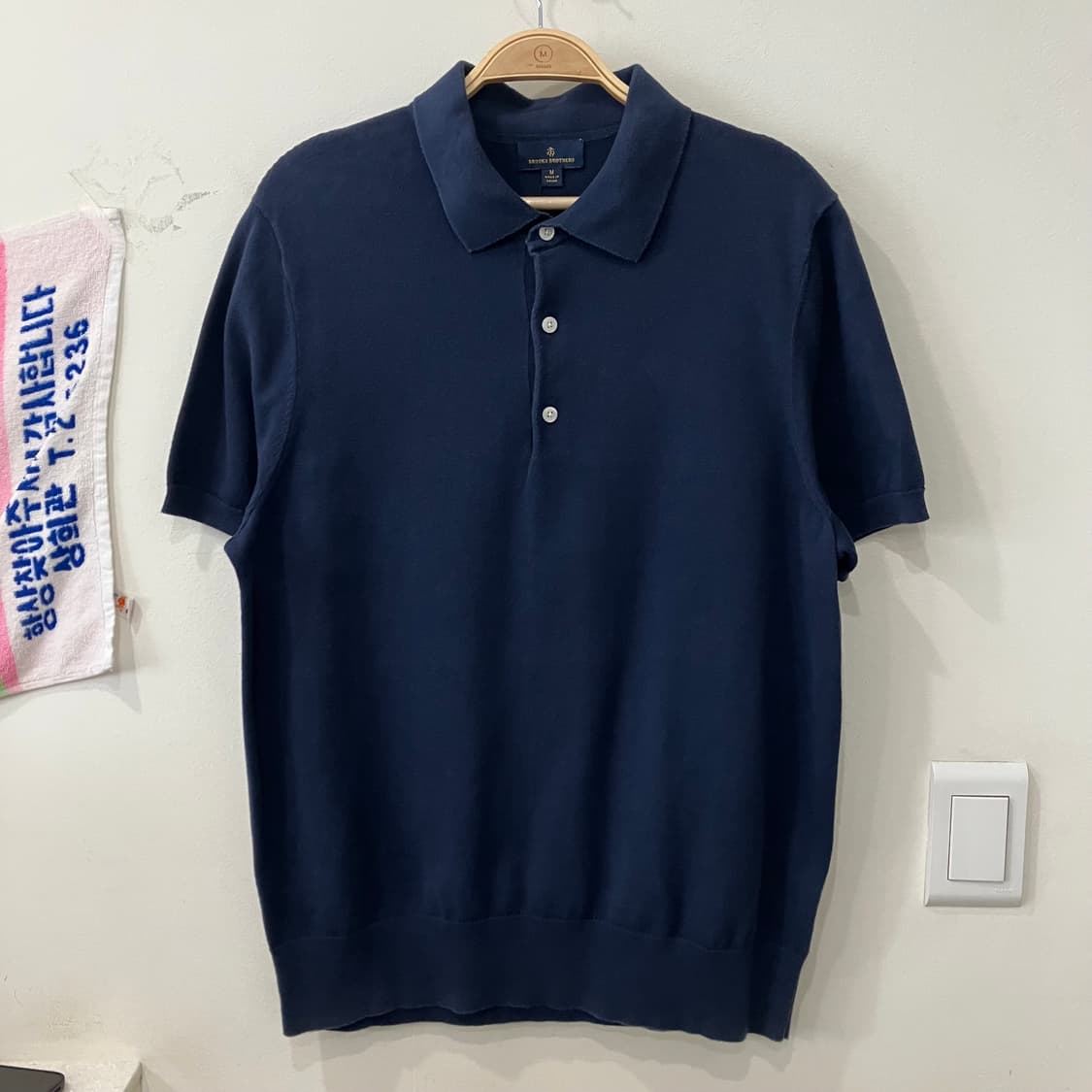 474 브룩스브라더스 코튼니트 반팔 상품이미지1