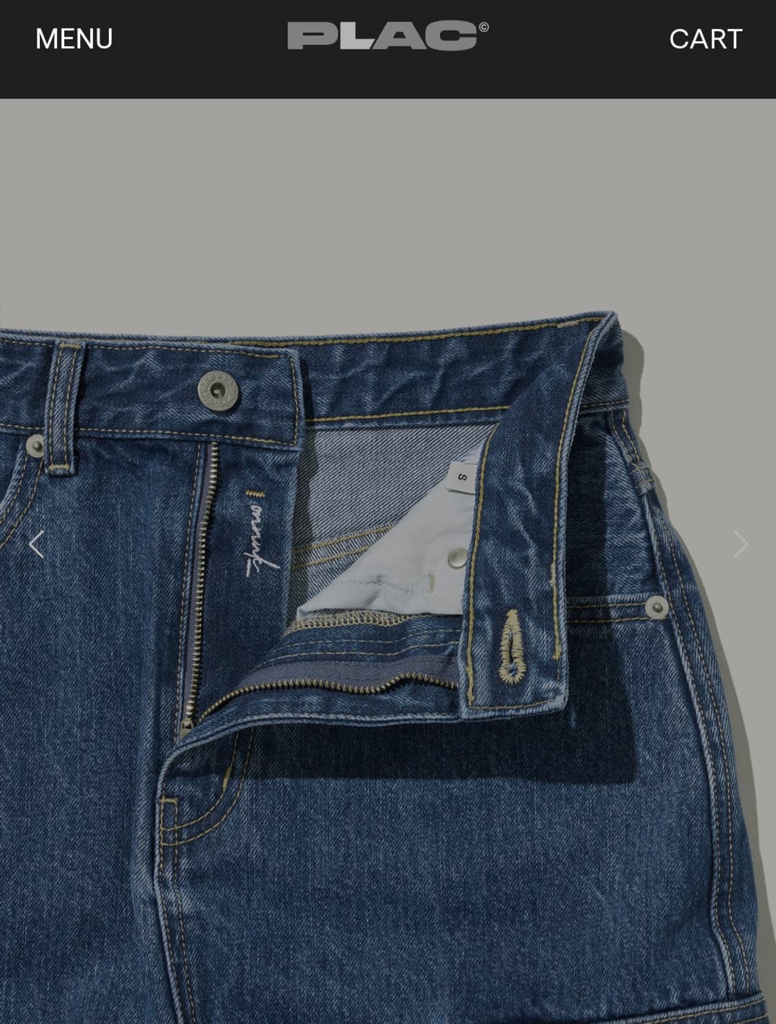 [PLAC x ONNUK] 플랙 온눅 콜라보 카고 데님 스커트 K42 상품이미지3