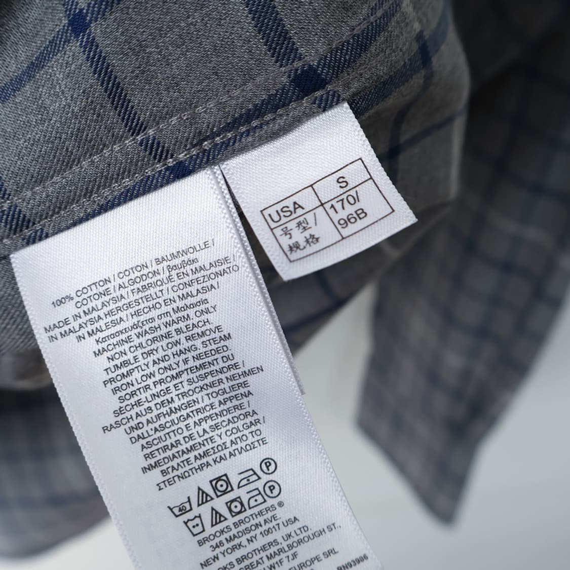 90/브룩스브라더스 코튼 체크셔츠 상품이미지6