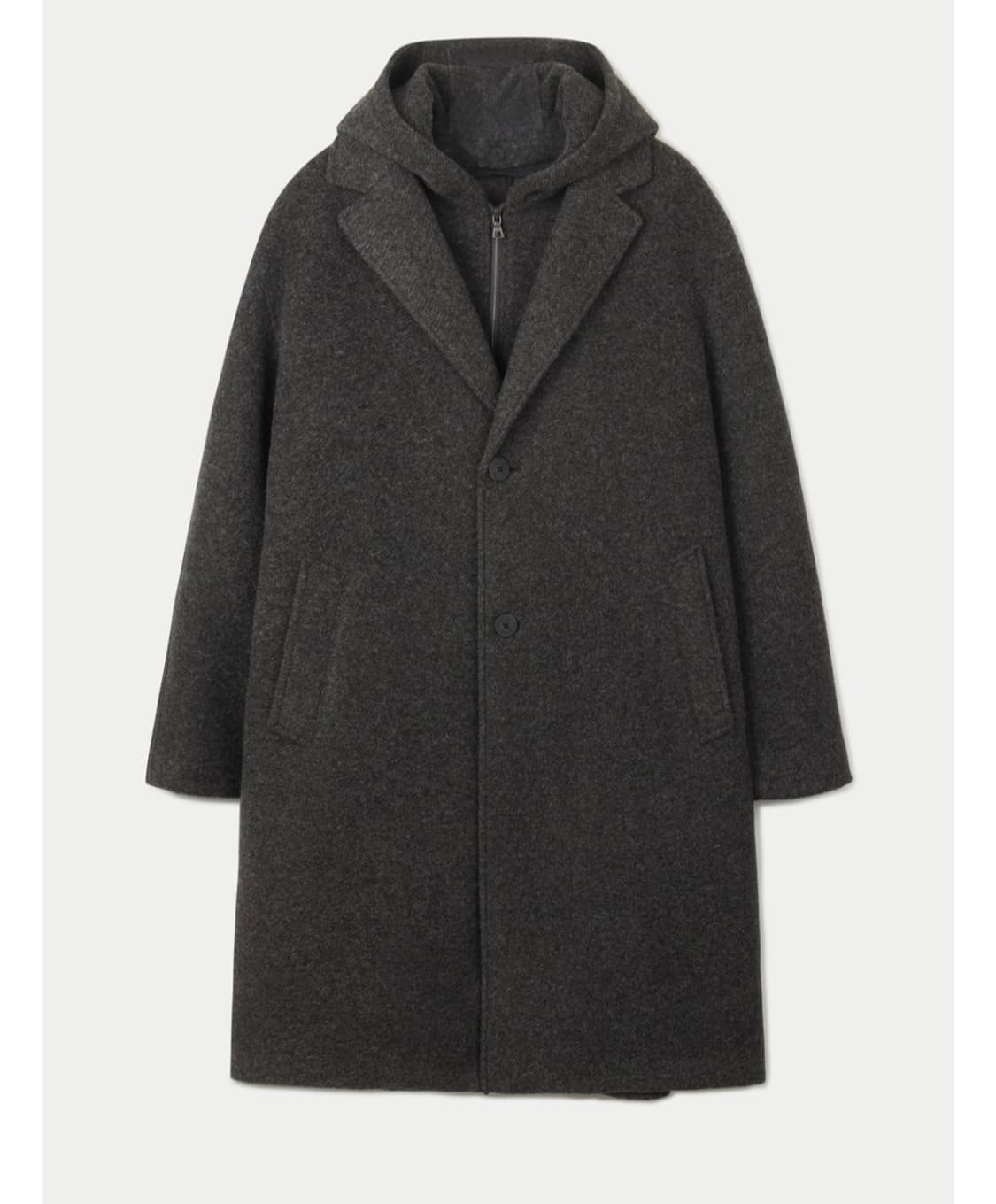 series 시리즈 울저지 후드패널 코트 상품이미지1