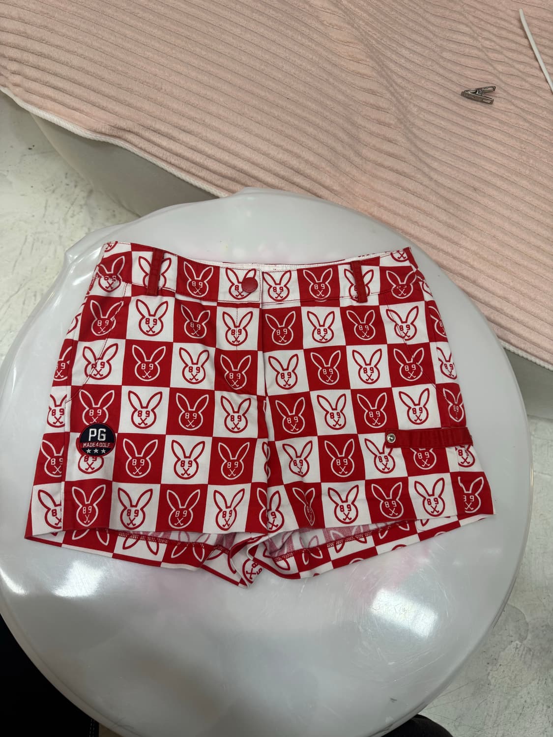 PEARLY GATES 파리게이츠 PGM4G 체크 쇼츠 상품이미지3