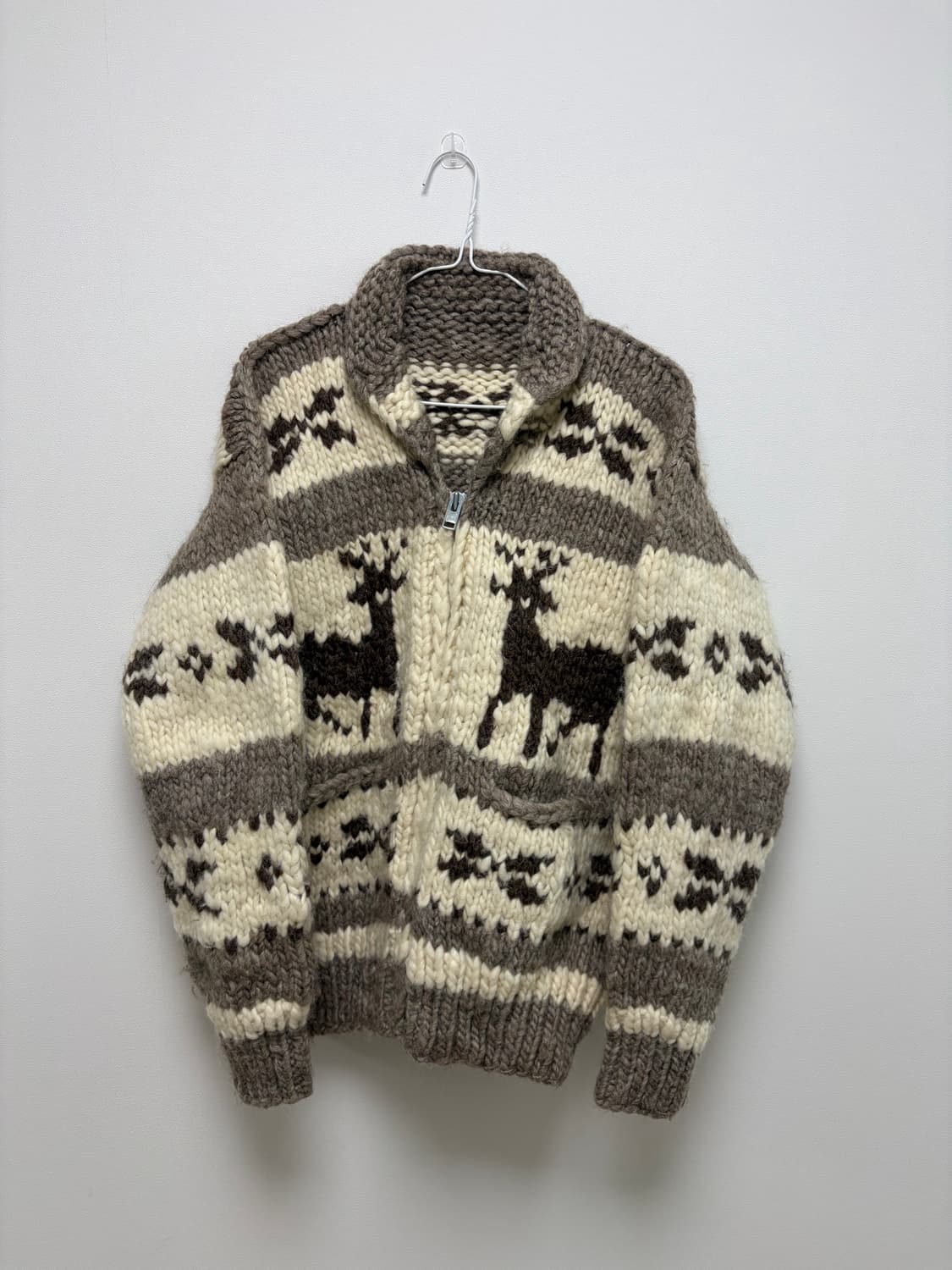 코위찬 니트 집업 상품이미지1