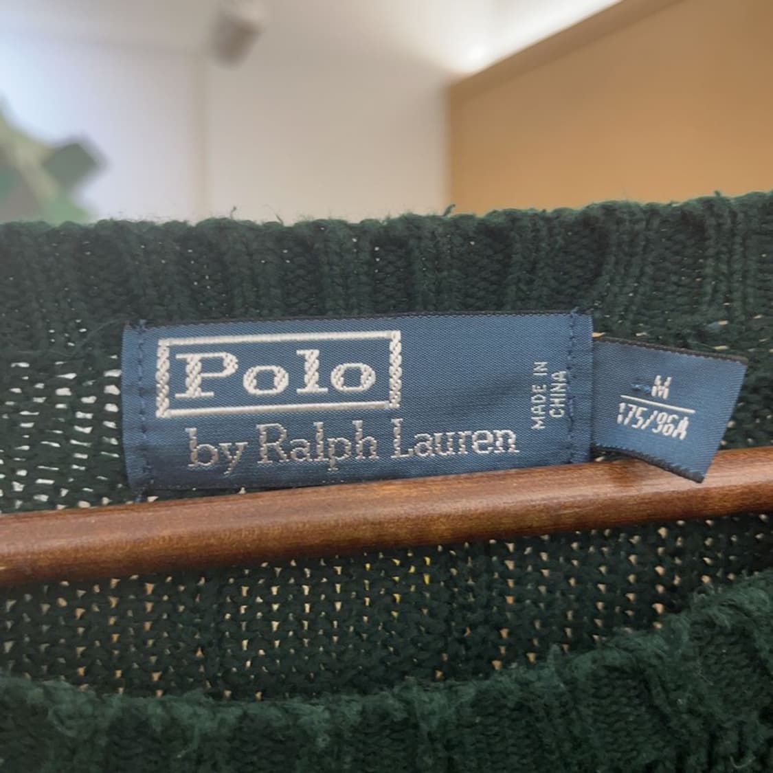 폴로 랄프로렌 홀리데이 딥그린 꽈배기 니트 M C07878 상품이미지5