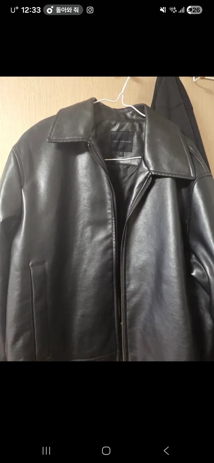 스파오 레더 자켓 상품이미지1