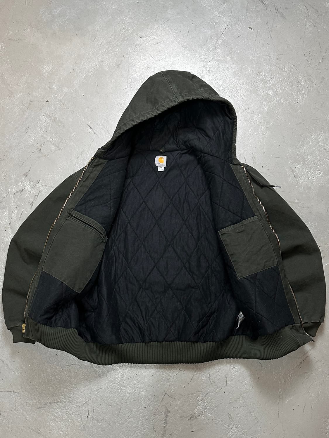 OG 칼하트 J130 액티브 자켓 칼하트 MOS 모스그린 상품이미지7