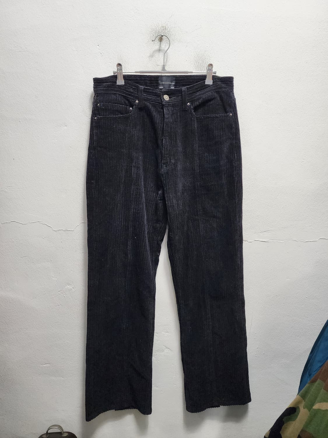 메종미네드 밑단트임 디테일 코듀로이 와이드팬츠  상품이미지1